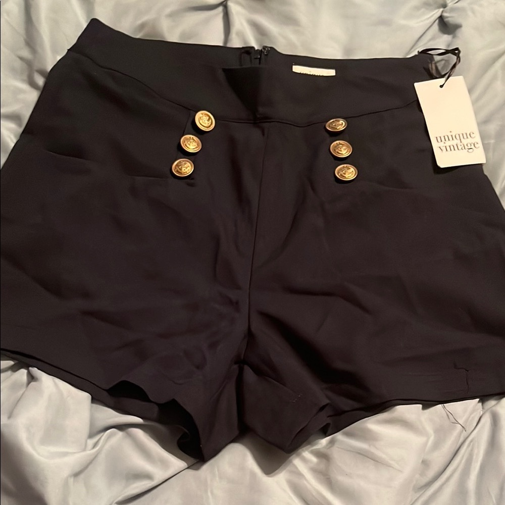 Unique Vintage Navy Women's Shorts